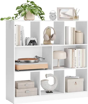 Produktbild von Songmics Bücherregal 8 Fächer Horizontal Wohnzimmer Weiss