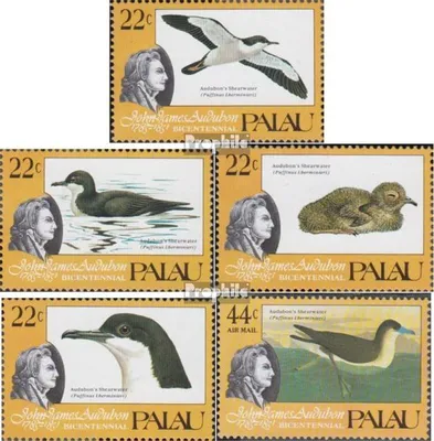 Produktbild von Briefmarken Palau-Inseln 1985 Mi 65-69 (kompl.Ausg.) postfrisch John James Audubon