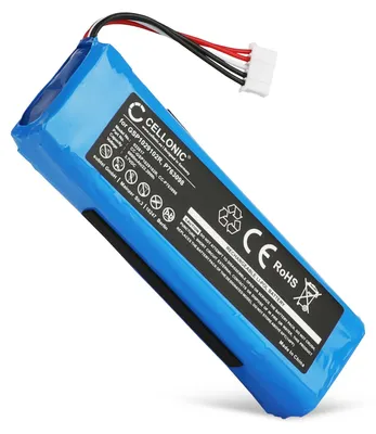 Zdjęcie produktu dla CELLONIC 1x akumulator do głośników, kompatybilny z modelami JBL Charge 2, Charge 2 Plus, Charge 3 (2015), GSP1029102 – (6000 mAh, 3,7 V)