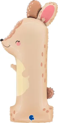 Image de Ballon de baudruche en forme "Puppyloons" #1 lapin | 97 cm