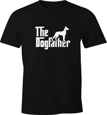 Produktbild von Herren T-Shirt The Dogfather Hund Hundebesitzer Fun-Shirt Moonworks® schwarz S