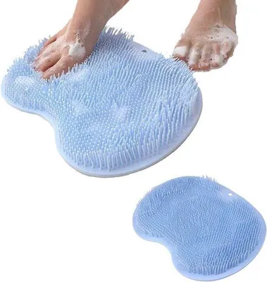 Produktbild von Famanu Fußbürste für Dusche und Bad - Silikon Fußmassage mit Saugnäpfen