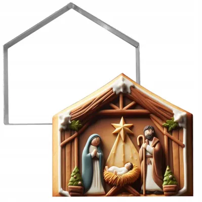 Produktbild von EkoForemki Haus Ausstecher für Kekse und Lebkuchen 10 cm