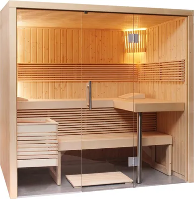 Produktbild von Harvia Panorama Small Elementsauna aus Fichte Saunakabine ca. 214x160x201 cm