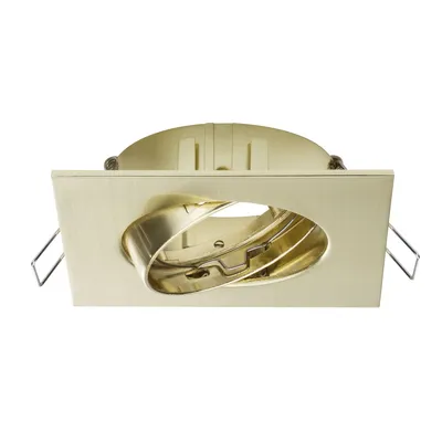 Immagine prodotto di Paulmann 2Easy Premium, set di 3 faretti da incasso, modello Quadro, orientabili, diametro 51mm, finitura in ottone spazzolato