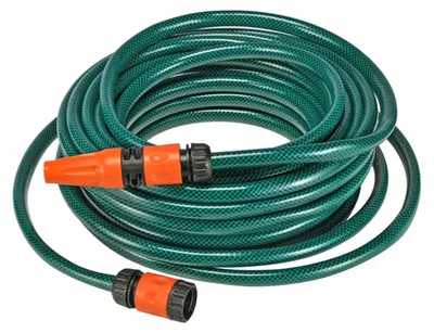 Produktbild von Gartenschlauch 20 m 1/2 Zoll mit 4-teiliger Anschlussgarnitur