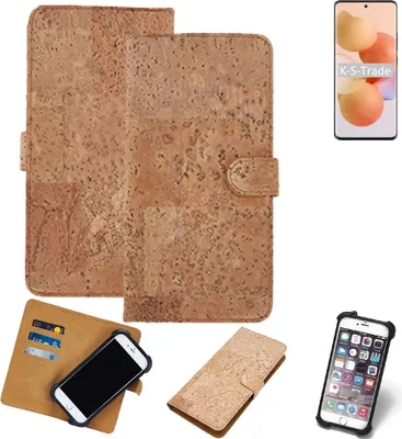 Produktbild von K-S-Trade Hülle kompatibel mit Xiaomi Civi  Kork Handyhülle Cover  Schutzhülle TPU Case Bumper in Hellbraun, (1x)