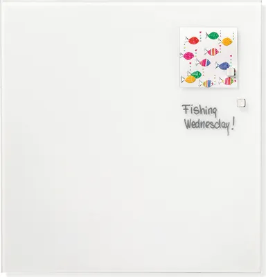 Produktbild von Magnetische Design-Schreibtafel, Glastafel, 120 x 120 cm, reinweiß