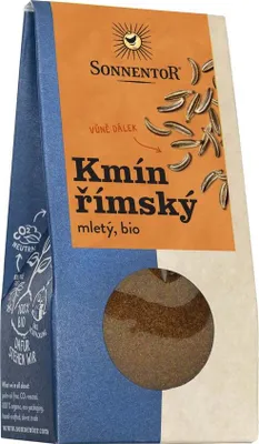 Obrázek produktu pro Sonnentor 00747, Práškové koření, 40 g, Římský kmín, 428 kcal, 1792 kJ, 22,27 g