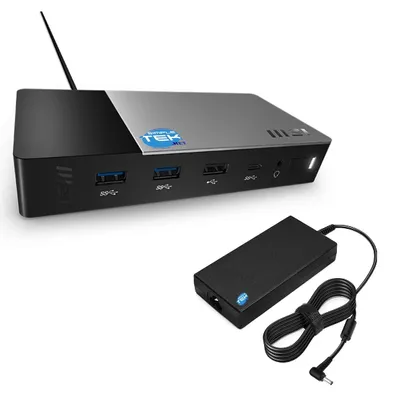 Zdjęcie produktu dla Stacja dokująca MSI USB-C Gen 2, typu C, z Thunderbolt, DisplayPort, HDMI, zasilaniem PD 100W i zasilaczem