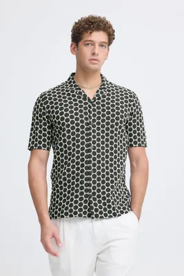 Produktbild von Casual Friday CFSamwell Herren Kurzarmhemd Hemd Herrenhemd 100% Baumwolle Regular Fit