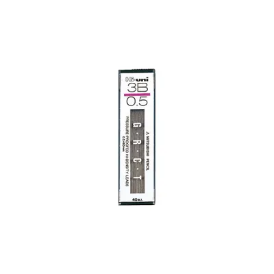 Zdjęcie produktu dla Mitsubishi Pencil Hi-uni Wkłady grafitowe do ołówków automatycznych • 0,5 mm • 3B