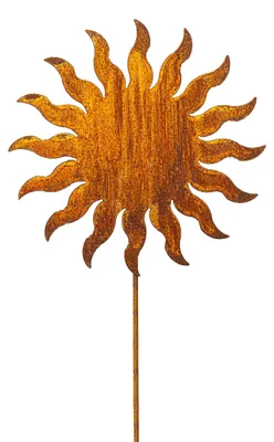 Immagine prodotto di Piantana da giardino in metallo con finitura anticata, altezza 60 cm