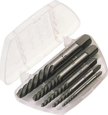 Obrázok produktu pre DRAPER Sada vyťahovačov skrutiek z uhlíkovej ocele 3 mm až 18 mm 5-dielna