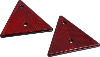 Image de Jeu: 2x réflecteur triangulaire, réflecteur rouge, 140x160mm