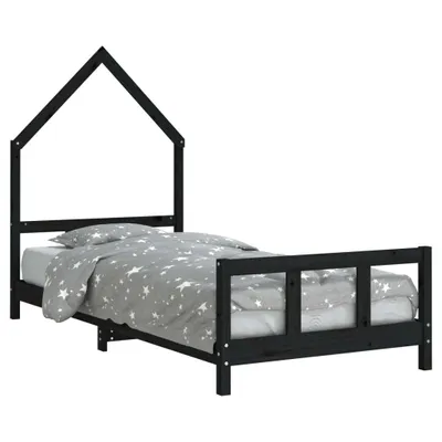 Zdjęcie produktu dla VidaXL 834563, Czarny, Drewno, 90 x 190 mm, 1 szt.
