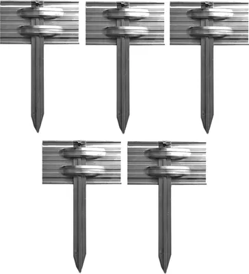 Produktbild von 5er Set Erdanker Set für Green Universe Rasenkante 10cm Höhe | Bodenanker | Erdnägel