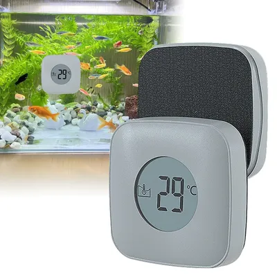Productafbeelding van Aquarium magneetborstel - sterke magneetkracht en thermometerfunctie