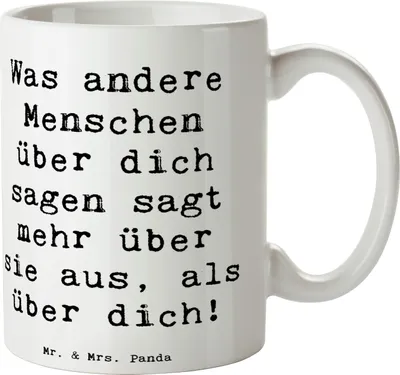 Produktbild von Mr. & Mrs. Panda Becher Spruch Mobbing bewältigen Selbstwert - Weiß - Geschenk, Trost, mental gesund, Zuversicht, schöne tasse, Kaffeebecher, Mitgefühl, Mutmacher