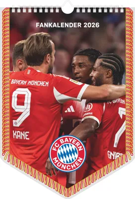 Produktbild von FC Bayern München 2026 - Mini-Bannerkalender - Fan-Kalender