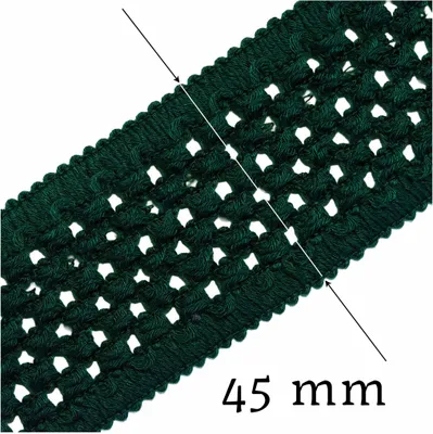 Produktbild von Elastisches Baumwollband Klöppeloptik ab 1m x 45mm Schrägband Meterware 9 Farben
