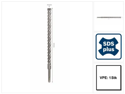 Obrázek produktu pro Bosch 2 608 576 169, Vrtačka, Spirálový vrták, 1,6 cm, 315 mm, Cihla, Betonový, Zdivo, 25 cm