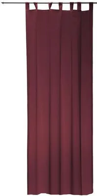 Produktbild von Vorhang burgund 140x245 cm transparent Schlaufen Gardine Organza Dekoschal