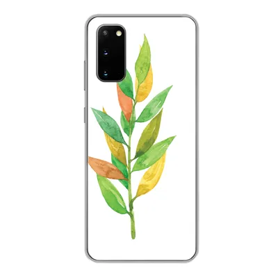 Produktbild von MuchoWow® Handyhülle Schutzhülle Hülle für Samsung Galaxy S20 Aquarelle - Blätter - Pflanzen Silikon Softcase Handy Hülle - Bild