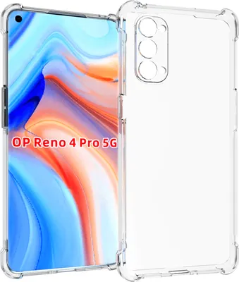 Produktbild von OPPO Reno 4 Pro 5G Hülle, LaimTop Crystal Transparent Weich TPU Bumper Stoßfest Fallschutz Schutzhülle für OPPO Reno 4 Pro 5G