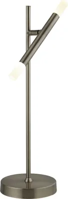 Produktbild von Tischlampe LED Metall verstellbar 48,5 cm Nickel matt warmweiß 2700 K 117 lm Retro Nachttischlampe