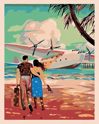 Zdjęcie produktu dla Zuty - Diamond Painting - LOVERS BEFORE THE DEPARTURE, 40x50 cm, naciągnięte płótno na ramę