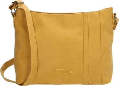 Produktbild von Damen Tasche Schultertasche Umhängetasche Crossover Bag Leder Optik Handtasche Gelb