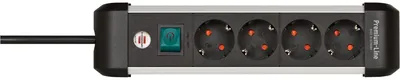 Produktbild von Brennenstuhl Premium-Alu-line, 4-fach, 1,8m Kabel