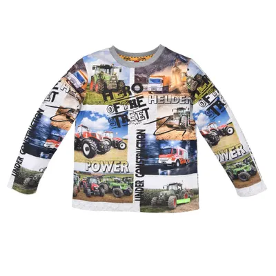 Produktbild von BONDI Jungen Langarmshirt "Hero of the Street" 33165 | Grey Melange Größe: 98