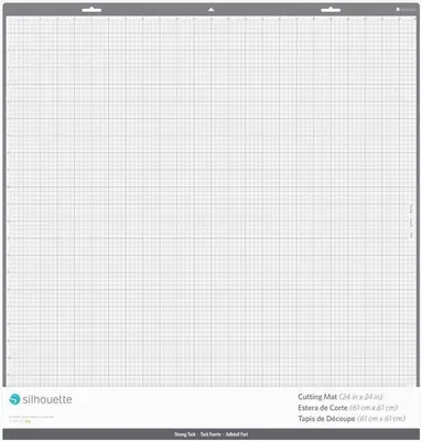 Produktbild von Silhouette CUT-MAT-24X24ST, Schneidmatte, Schwarz, Weiß, Silhouette Cameo 4 Pro, 609,6 mm, 609,6 mm