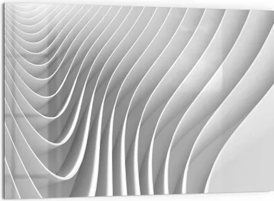 Produktbild von DEQORI Küchenrückwand Glas 60x40 cm 'Lamellendesign' Spritzschutz Bad Rückwand
