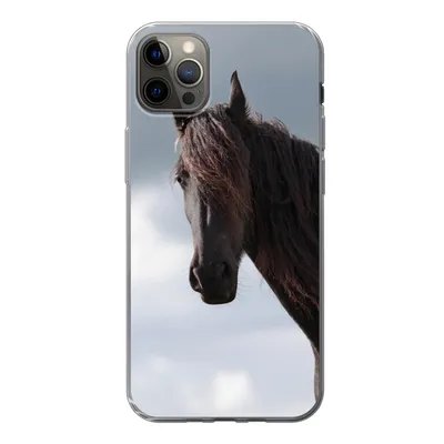 Produktbild von MuchoWow® Handyhülle Schutzhülle Hülle für iPhone 13 Pro Max Pferde - Himmel - Porträt Silikon Softcase Handy Hülle - Mobiltelefon