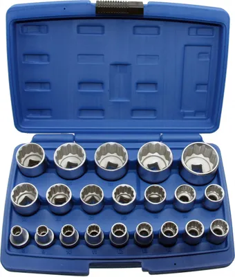 Produktbild von VIELZAHN Steckschlüssel-Einsatz 12-kant 1/2" Nuss 8-36mm Stecknuss Satz 21-tlg.