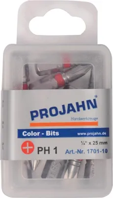 Produktbild von Projahn 1/4 markierter Bit Phillips Nr. 2. 10er Pack L25 mm