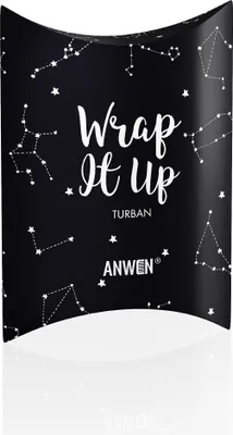 Obrázok produktu pre Anwen Wrap It Up Turban do włosów Czarny, 1 sztuka