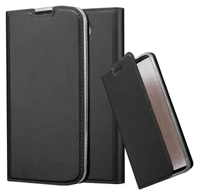 Immagine prodotto di Cadorabo custodia del telefono cellulare per LG K10 2016 custodia protettiva in nero Cover Etui Book Case Booklet