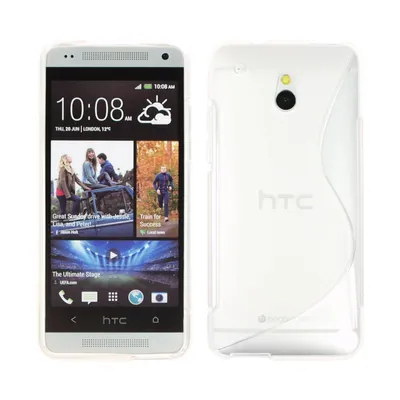 Produktbild von PhoneNatic Case kompatibel mit HTC One Mini - clear Silikon Hülle S-Style + 2 Schutzfolien