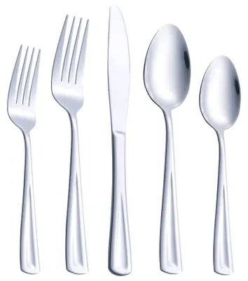 40-teiliges Besteckset für 8 Personen, Edelstahl, spülmaschinenfest