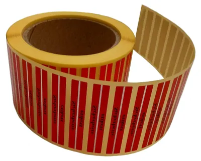 Produktbild von Sicherungsetiketten als Dummy ohne Funktion Klebeetiketten mit Metallstreifen Warensicherung