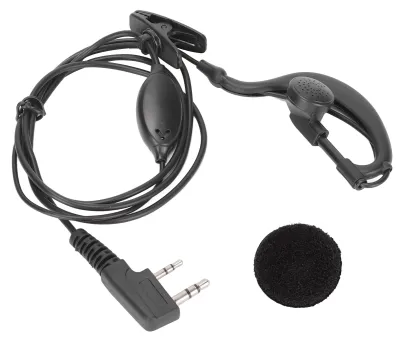 Obrázok produktu pre Slúchadlo do vysielačky typu "walkie-talkie", 2-kanálové rádio, s klipom, kompatibilné s rozhraním Baofeng TK, modely BF-888S a UV-5R