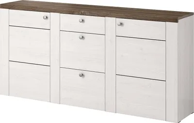 Produktbild von Meublorama HA-LARONA-244BDZ25*2C/59KG, 2 Tür(en), Weiß, Mitteldichte Faserplatte (MDF), 3 Schublade(n), 2 Jahr(e), 370 mm