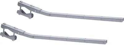 Image de Séchoir à linge pour balcon et terrasse - Support réglable d'une capacité de charge de 15 kg, en acier inoxydable, 60 cm