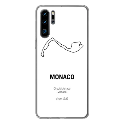 Produktbild von MuchoWow® Handyhülle Schutzhülle Hülle für Huawei P30 Pro F1 - Monaco - Rennstrecke Silikon Softcase Handy Hülle - Schutzdeckel