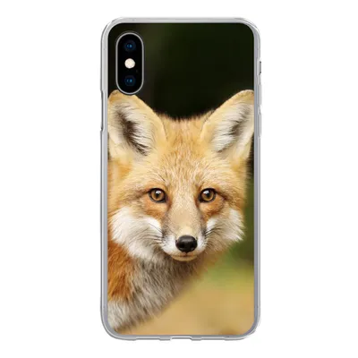 Produktbild von MuchoWow® Handyhülle Schutzhülle Hülle für iPhone X Fuchs - Welpe - Porträt Silikon Softcase Handy Hülle - Handyhülle