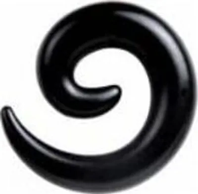 Produktbild von Karisma Ohr Dehnung Spirale Expander Acryl UV Transparent - 1807.Black.3.mm